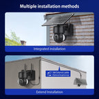 SHIWOJIA IP66 Waterproof 4G 3MP Solar Dome IP Camera, Two-way Audio & PIR Motion Detection & Night Vision, EU, AU, US – Waterproof