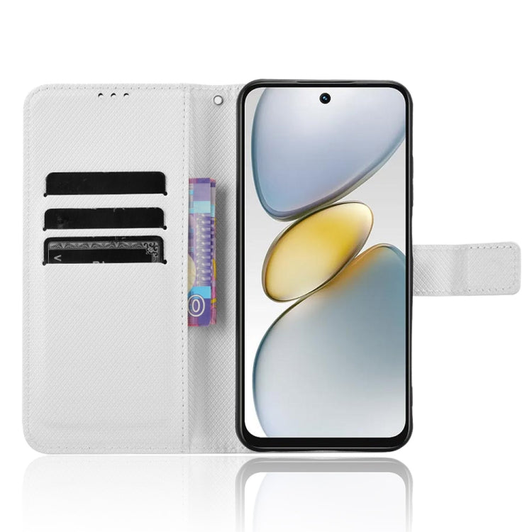 Diamond Texture Leather Phone Case – Card Slot, Flip, Leather, For Tecno Spark Go 1 / Pop 9 / Spark Go 2025, For Tecno Spark 30C 4G, For Tecno Spark 20 Pro 5G, For Tecno Camon 30 Premier 5G
