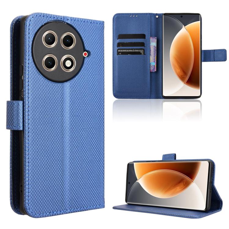 Diamond Texture Leather Phone Case – Card Slot, Flip, Leather, For Tecno Camon 30S 4G / 30S Pro 4G, For Tecno Pova 6 Neo 5G / Spark 30 5G, For Tecno Spark 30 Pro 4G, For Tecno Spark 30 4G