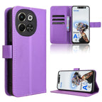 Diamond Texture Leather Phone Case – Card Slot, Flip, Leather, For Tecno Camon 30S 4G / 30S Pro 4G, For Tecno Pova 6 Neo 5G / Spark 30 5G, For Tecno Spark 30 Pro 4G, For Tecno Spark 30 4G