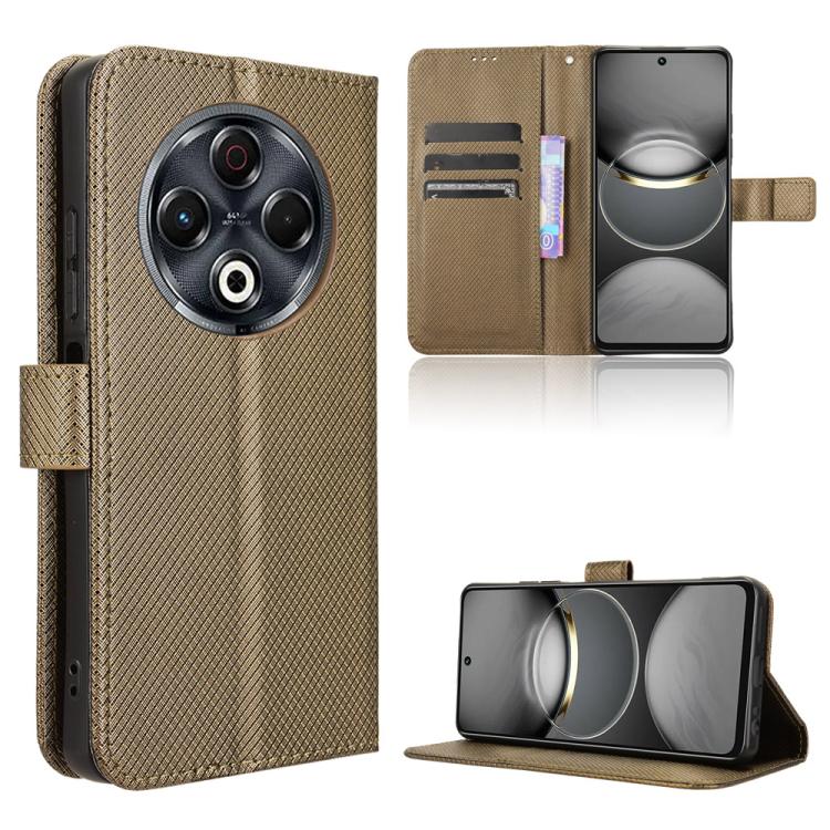 Diamond Texture Leather Phone Case – Card Slot, Flip, Leather, For Tecno Camon 30S 4G / 30S Pro 4G, For Tecno Pova 6 Neo 5G / Spark 30 5G, For Tecno Spark 30 Pro 4G, For Tecno Spark 30 4G