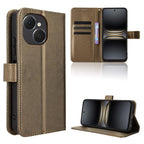 Diamond Texture Leather Phone Case – Card Slot, Flip, Leather, For Tecno Camon 50 4G, For Tenco Spark Go 3, For Tecno Spark Slim, For Tecno Spark 40C