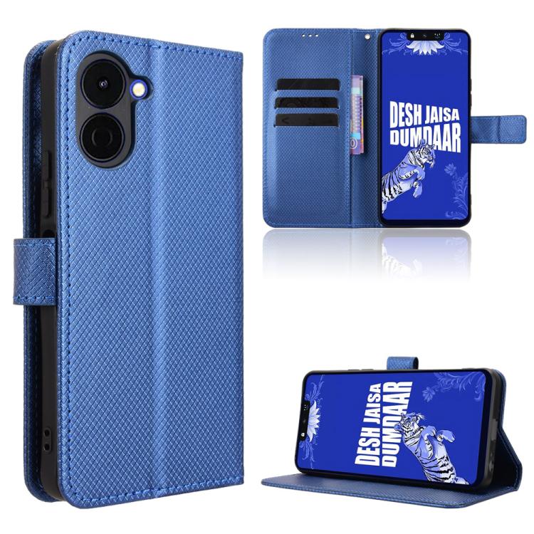 Diamond Texture Leather Phone Case – Card Slot, Flip, Leather, For Tecno Camon 50 4G, For Tenco Spark Go 3, For Tecno Spark Slim, For Tecno Spark 40C