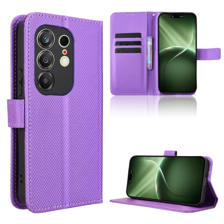 Diamond Texture Leather Phone Case – Card Slot, Flip, Leather, For Tecno Camon 50 4G, For Tenco Spark Go 3, For Tecno Spark Slim, For Tecno Spark 40C