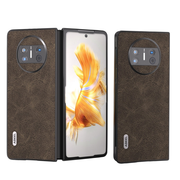 ABEEL Dream Litchi Texture PU Phone Case – Durable Build, Easy to Use, For Huawei Mate X3, For Huawei P60 Pocket, For Huawei Mate 60 Pro, For Huawei Mate X5