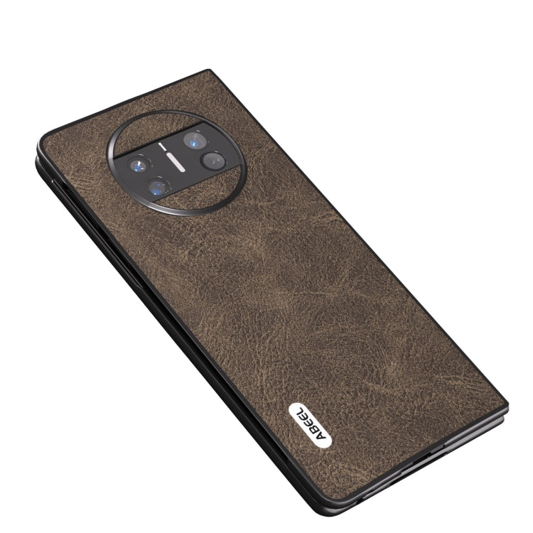 ABEEL Dream Litchi Texture PU Phone Case – Durable Build, Easy to Use, For Huawei Mate X3, For Huawei P60 Pocket, For Huawei Mate 60 Pro, For Huawei Mate X5