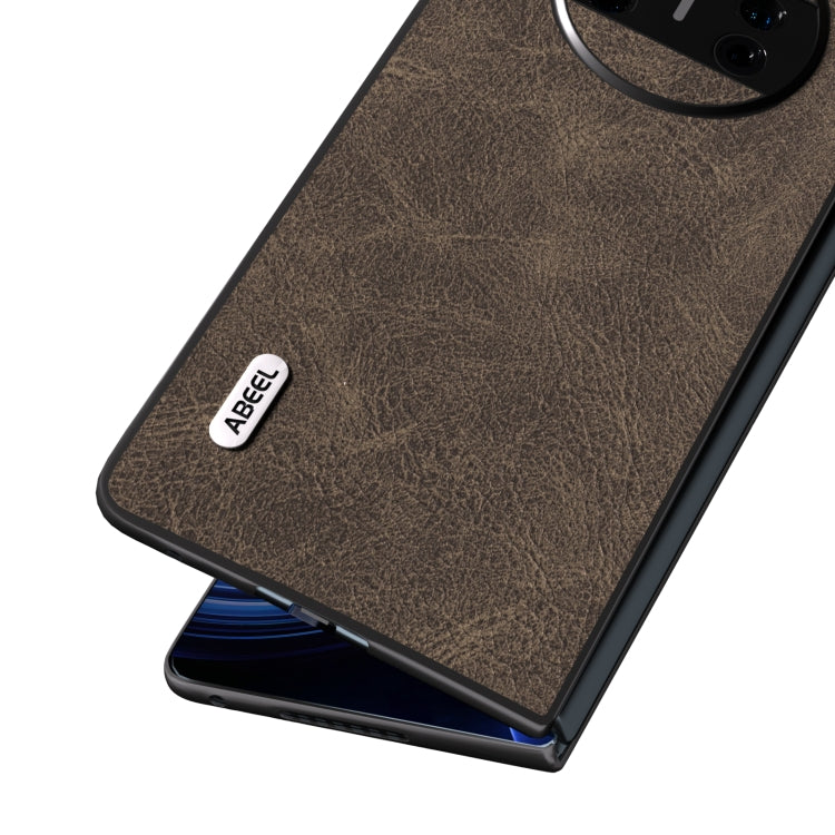 ABEEL Dream Litchi Texture PU Phone Case – Durable Build, Easy to Use, For Huawei Mate X3, For Huawei P60 Pocket, For Huawei Mate 60 Pro, For Huawei Mate X5