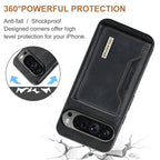 DG.MING M2 Series 3-Fold Multi Card Bag + Magnetic Phone Case – Magnetic, Card Slot, Leather, For Google Pixel 10 Pro XL, For Google Pixel 10 / 10 Pro, For Google Pixel 9a, For Google Pixel 9 Pro XL