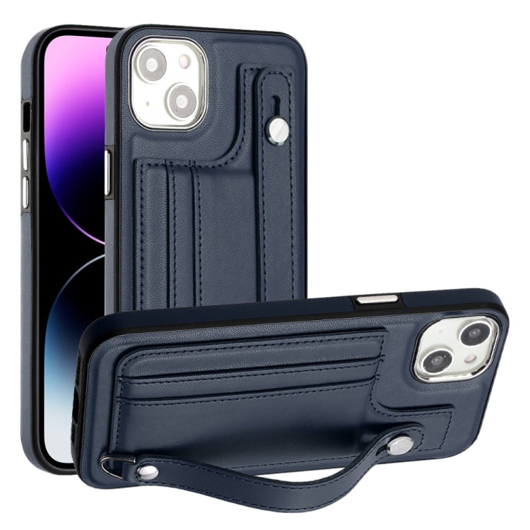 Phone Case – Shockproof, Leather (iPhone 15 Pro Max) For iPhone 14 Blue