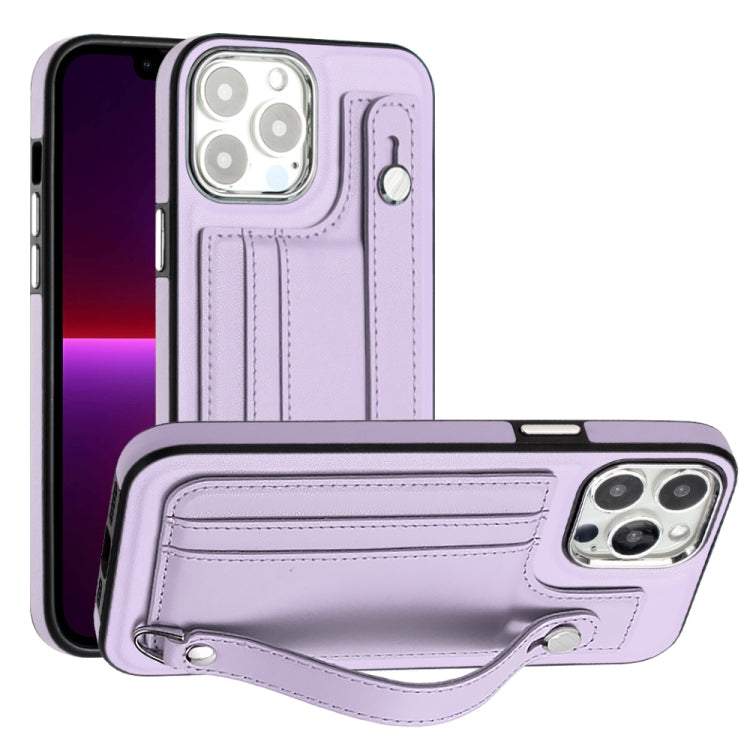 Phone Case – Shockproof, Leather (iPhone 15 Plus) For iPhone 14 Pro Purple