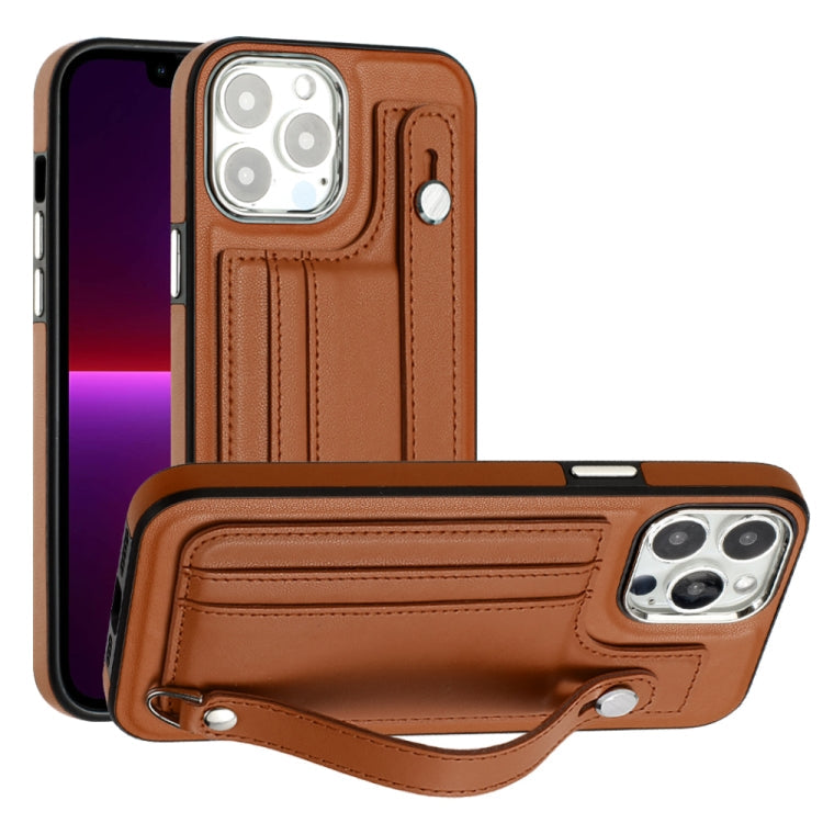 Phone Case – Shockproof, Leather (iPhone 15 Plus) For iPhone 14 Pro Max Brown