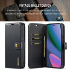 DG.MING Crazy Horse Texture Detachable Magnetic Leather Phone Case – Magnetic, Leather, TPU, For Google Pixel 11 Pro XL, For Google Pixel 11, For Google Pixel 11 Pro, For Google Pixel 10a