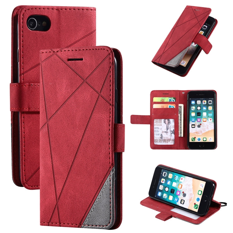 Case – Leather (iPhone SE 2022) #6 For iPhone SE 2022 SE 2020 8 7 Red
