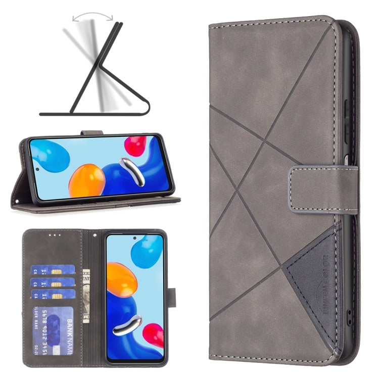 Magnetic Buckle Rhombus Texture Leather Phone Case – Magnetic, Card Slot, Leather, For Google Pixel 9, For Google Pixel 8a, For Google Pixel 8 Pro, For Google Pixel 8 For Google Pixel 8 Pro Grey