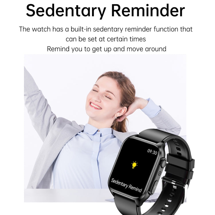 TK12 Smart Watch – 1.96" Screen, IP67 Waterproof, ECG Monitoring (Black) #2