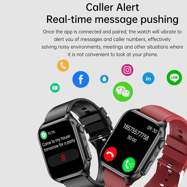 TK12 Smart Watch – 1.96" Screen, IP67 Waterproof, ECG Monitoring (Black) #2