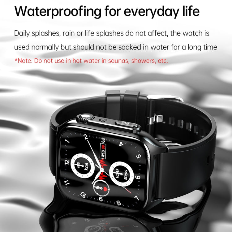 TK12 Smart Watch – 1.96" Screen, IP67 Waterproof, ECG Monitoring (Black) #2
