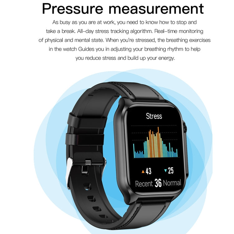 TK12 Smart Watch – 1.96" Screen, IP67 Waterproof, ECG Monitoring (Black) #2