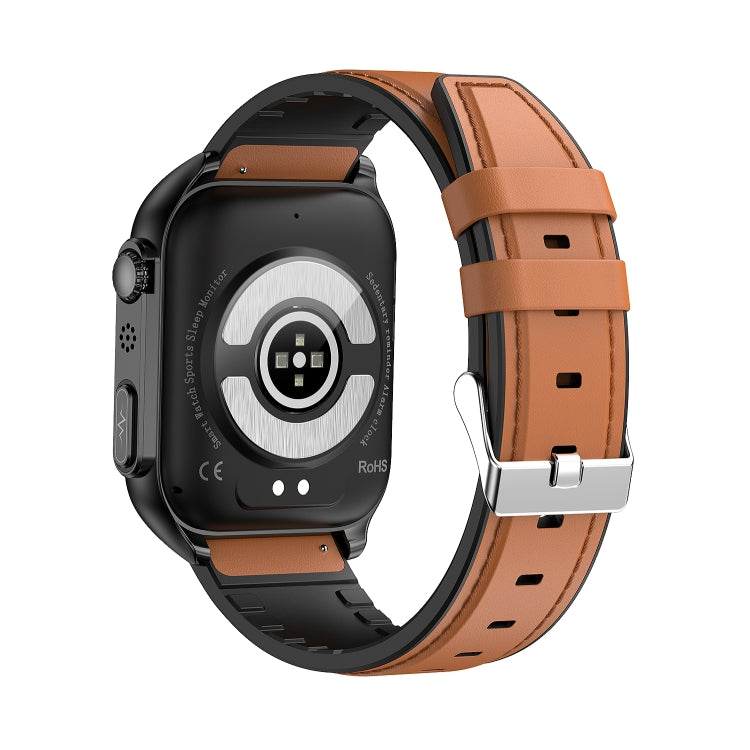 TK12 Smart Watch – 1.96" Screen, IP67 Waterproof, ECG Monitoring (Black)