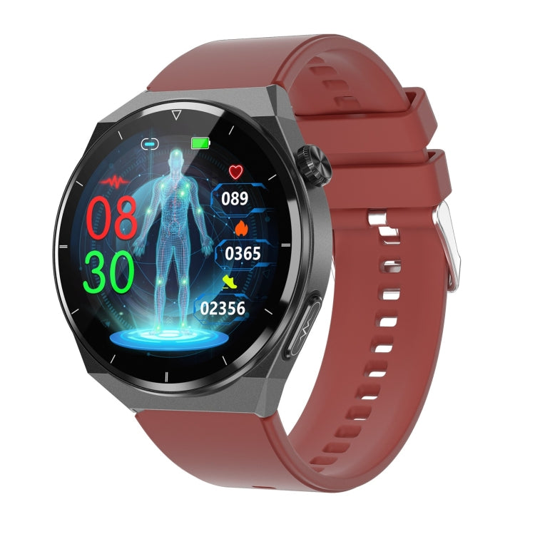 TK20 1.39 inch Silicone Band Smart Watch Supports ECG / Remote Families Care / Body Temperature Monitoring, Silicone Band (Red), Silicone Band (Black), Silicone Band (Blue) Silicone Band (Red) Red
