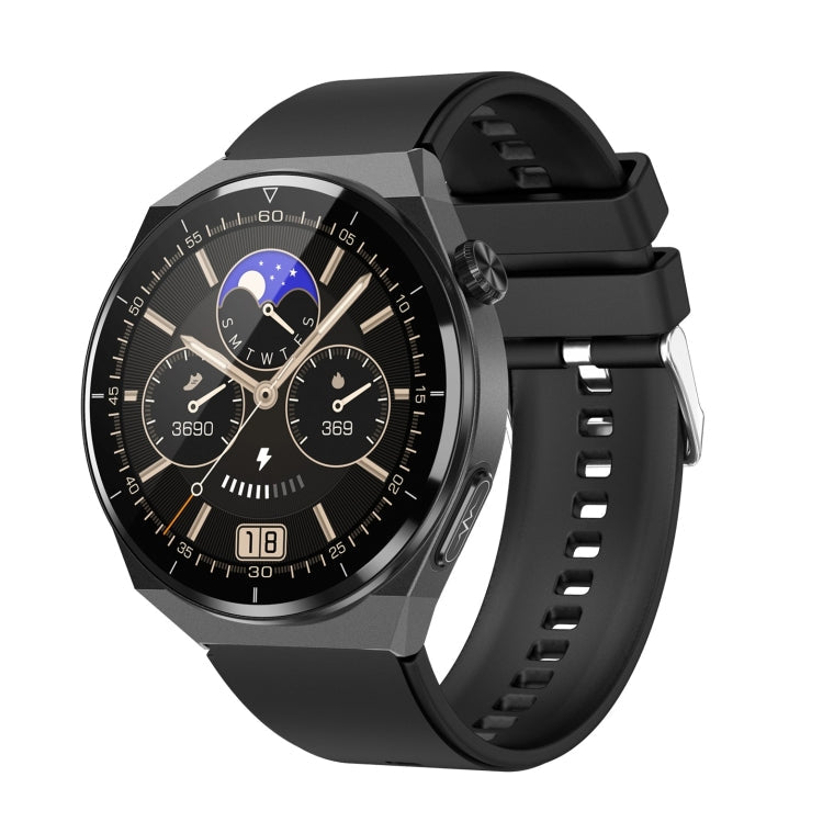 TK20 1.39 inch Silicone Band Smart Watch Supports ECG / Remote Families Care / Body Temperature Monitoring, Silicone Band (Red), Silicone Band (Black), Silicone Band (Blue) Silicone Band (Black) Black
