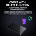 JNN M2 Ultra-thin HD Noise Reduction Intelligent Control Voice Voice Recorder, 4GB, 8GB, 16GB, 32GB, 64GB