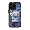 Liquid Silicone Oil Painting Rabbit Phone Case, For iPhone X / XS, For iPhone XR, For iPhone XS Max For iPhone X XS Black Blue Grey