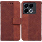 Geometric Embossed Leather Phone Case – Wear-resistant, Card Slot, Leather, For Infinix Note 40 4G, For Infinix Hot 40 / 40 Pro, For Infinix Smart 7 India / 7 Plus, For Infinix Smart 7 HD