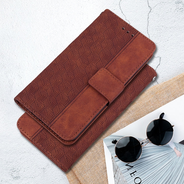 Geometric Embossed Leather Phone Case – Wear-resistant, Card Slot, Leather, For Infinix Note 40 4G, For Infinix Hot 40 / 40 Pro, For Infinix Smart 7 India / 7 Plus, For Infinix Smart 7 HD