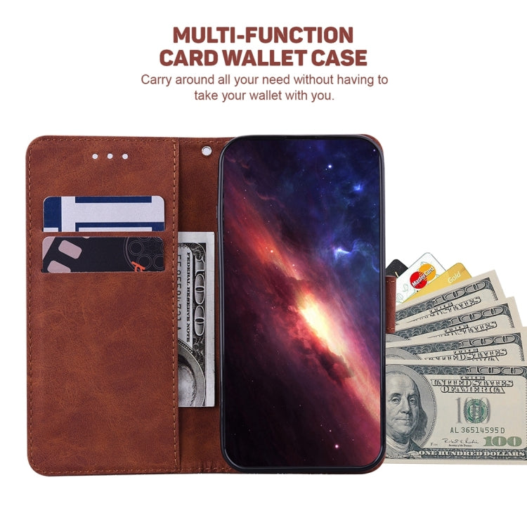 Geometric Embossed Leather Phone Case – Wear-resistant, Card Slot, Leather, For Tecno Spark 10 / Spark 10C