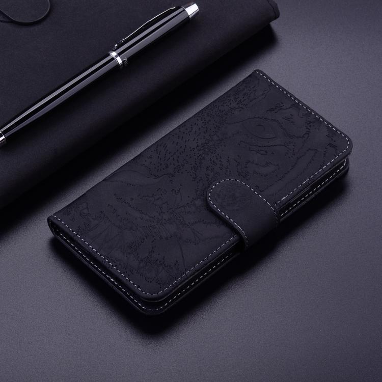 Tiger Embossing Pattern Flip Leather Phone Case – Card Slot, Flip, Leather, For Infinix Hot 50 Pro+ 4G, For Infinix Hot 50 4G, For Infinix Hot 50 5G, For Infinix Zero 40 4G / 5G