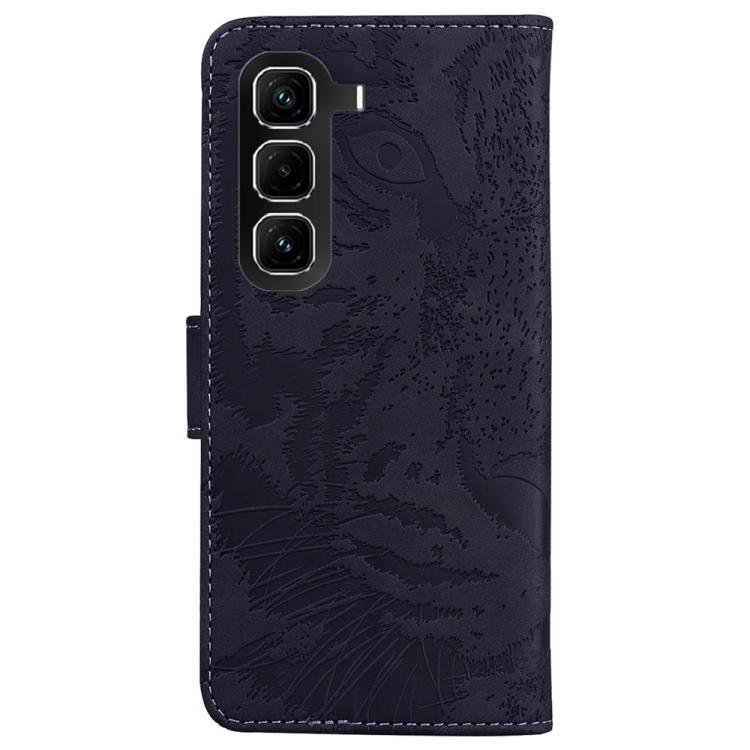 Tiger Embossing Pattern Flip Leather Phone Case – Card Slot, Flip, Leather, For Infinix Hot 50 Pro+ 4G, For Infinix Hot 50 4G, For Infinix Hot 50 5G, For Infinix Zero 40 4G / 5G