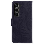 Tiger Embossing Pattern Flip Leather Phone Case – Card Slot, Flip, Leather, For Infinix Hot 50 Pro+ 4G, For Infinix Hot 50 4G, For Infinix Hot 50 5G, For Infinix Zero 40 4G / 5G