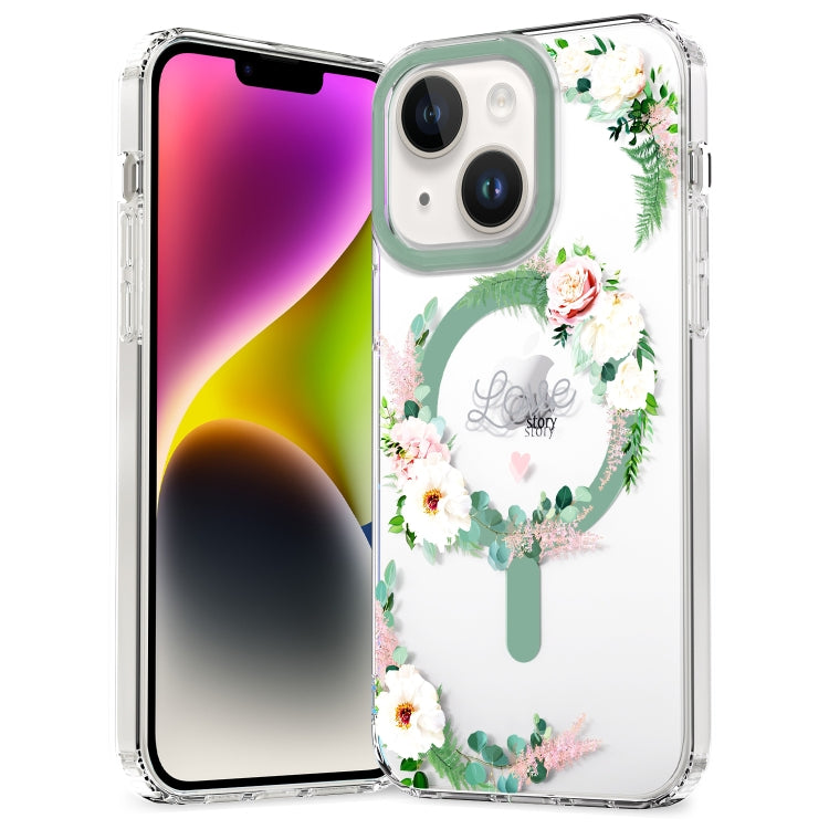 Phone Case – Magnetic (iPhone 15 Pro Max) For iPhone 15 Plus White Pink Rose