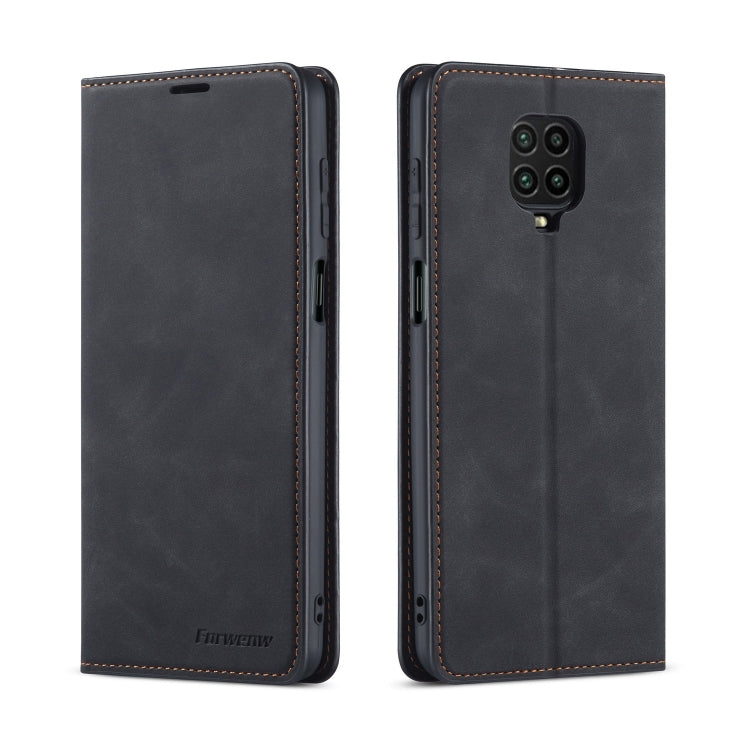 Forwenw Dream Series Oil Edge Strong Magnetism Horizontal Flip Leather Case with Holder & Card Slots & Wallet & Photo Frame, For Xiaomi Redmi Note 9S, For Samsung Galaxy A31, For Samsung Galaxy A41, For Samsung Galaxy A11, For Samsung Galaxy A21 For Xiaomi Redmi Note 9S Black
