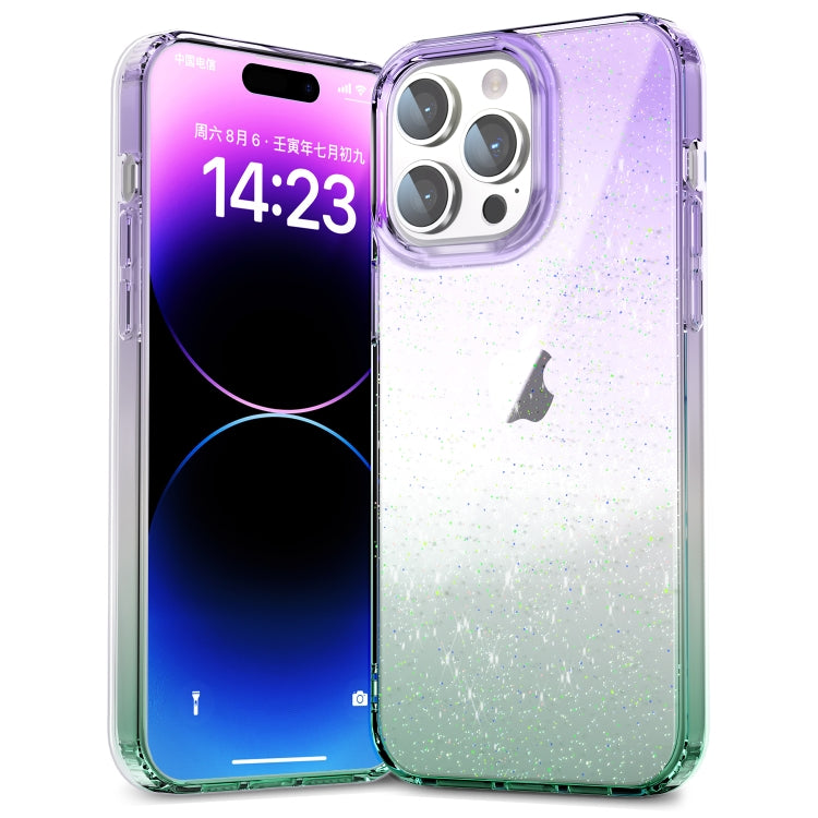 Star Gradient Phone Case, For iPhone 14 Pro Max, For iPhone 14 Pro, For... For iPhone 14 Pro Max Purple Green