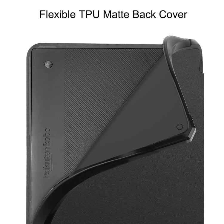 Solid Color Deformation TPU Leather Smart Tablet Case – Leather, TPU, For Kobo Elipsa 2E