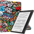 Painted Deformation TPU Leather Smart Tablet Case – Leather, TPU, For Kobo Elipsa 2E