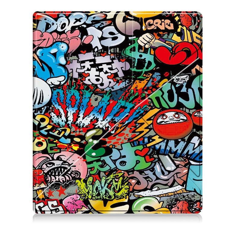 Painted Deformation TPU Leather Smart Tablet Case – Leather, TPU, For Kobo Elipsa 2E