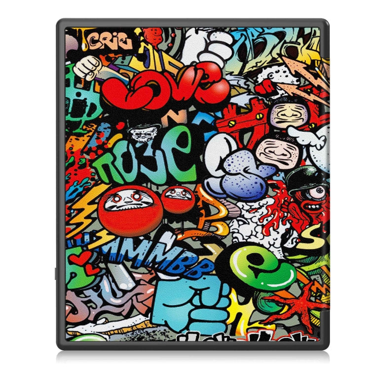 Painted Deformation TPU Leather Smart Tablet Case – Leather, TPU, For Kobo Elipsa 2E