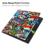 Painted Deformation TPU Leather Smart Tablet Case – Leather, TPU, For Kobo Elipsa 2E