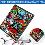 Painted Deformation TPU Leather Smart Tablet Case – Leather, TPU, For Kobo Elipsa 2E