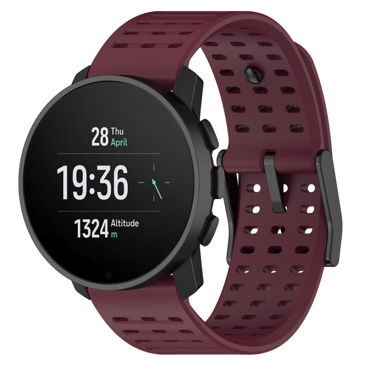 Watch Band – Silicone (Suunto 9 Peak Pro) For Suunto 9 Peak Pro Vertical Race Wine Red