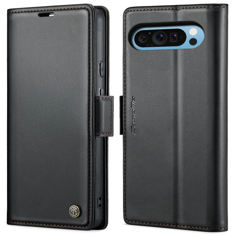 CaseMe 023 Butterfly Buckle Litchi Texture RFID Anti-theft Leather Phone Case – Card Slot, Leather, TPU, For Google Pixel 10 Pro XL / 9 Pro XL, For Google Pixel 10 / 10 Pro / 9, For Google Pixel 8a, For Google Pixel 8 Pro