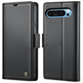 CaseMe 023 Butterfly Buckle Litchi Texture RFID Anti-theft Leather Phone Case – Card Slot, Leather, TPU, For Google Pixel 10 Pro XL / 9 Pro XL, For Google Pixel 10 / 10 Pro / 9, For Google Pixel 8a, For Google Pixel 8 Pro