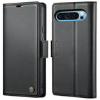 CaseMe 023 Butterfly Buckle Litchi Texture RFID Anti-theft Leather Phone Case – Card Slot, Leather, TPU, For Google Pixel 10 Pro XL / 9 Pro XL, For Google Pixel 10 / 10 Pro / 9, For Google Pixel 8a, For Google Pixel 8 Pro