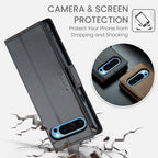 CaseMe 023 Butterfly Buckle Litchi Texture RFID Anti-theft Leather Phone Case – Card Slot, Leather, TPU, For Google Pixel 10 Pro XL / 9 Pro XL, For Google Pixel 10 / 10 Pro / 9, For Google Pixel 8a, For Google Pixel 8 Pro