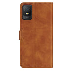 Seven Butterflies Embossed Leather Phone Case – Card Slot, Leather, TPU, For TCL 40 SE, For TCL 405 / 406 / 408