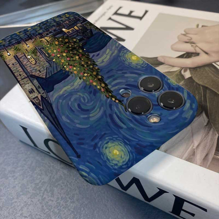 Precise Hole Oil Painting Pattern PC Phone Case, For iPhone X / XS, For iPhone XR