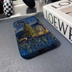 Precise Hole Oil Painting Pattern PC Phone Case, For iPhone XS Max, For iPhone 8 Plus / 7 Plus